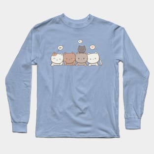 Kawaii Cat Long Sleeve T-Shirt